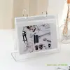 Multi-purpose Desktop Standing Photo Album 4/5/6inch Clear LOMO Photo Holder Postcards Display Rack Mini Poster Frame 2