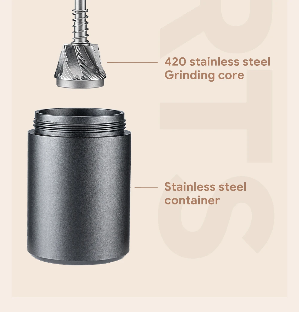 i Cafilas manual coffee grinder portable mill 420stainless steel 30g Coffee Power Titanium plating burr 9 S2d84f4c0b0bc499f9cdb1cd038c8f6a9N i Cafilas manual coffee grinder portable mill 420stainless steel 30g Coffee Power Titanium plating burr