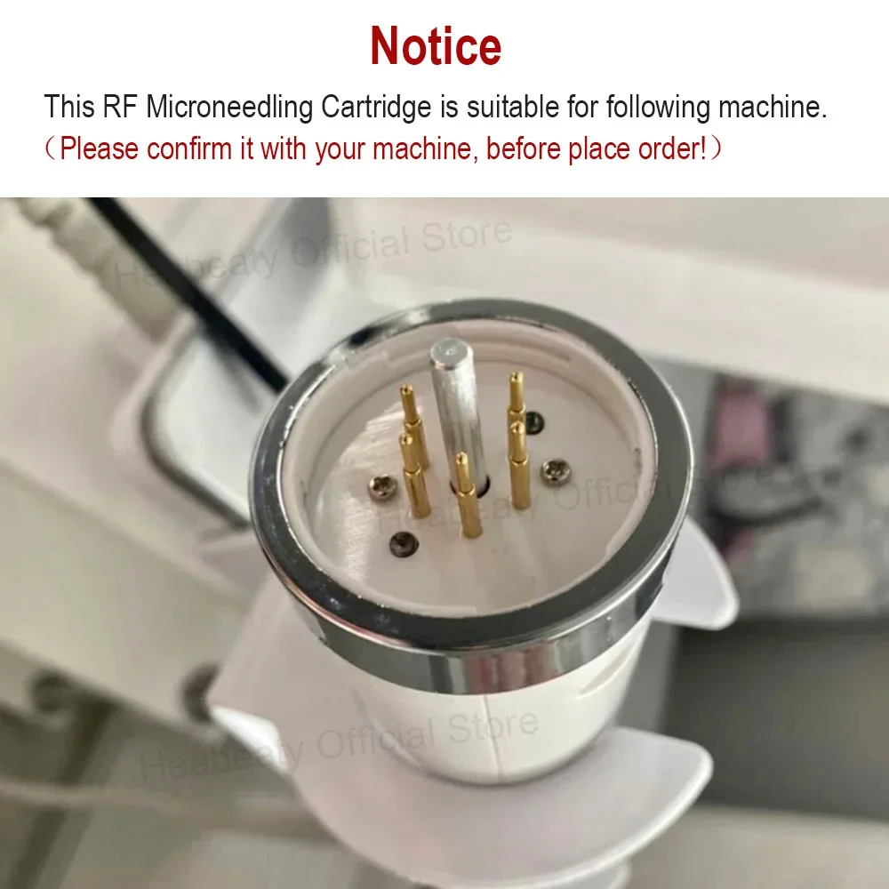 RF Microneedling Cartridge 10/25/64 pins Nnao & Disposable Replacement Connect Tube for Fractional RF Microneedle Machine microneedling needle cartridge microneedling cartridge