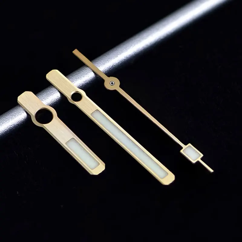 Watch Modify Parts Brushed Steel/Gold 62Mas Watch Hand Green Luminous Fit For NH35/36 Movement watch accessories