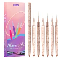 nail supplier Handmade 100% Pure Kolinsky Brush Custom Handle Acrylic Nail Brush for Acrylic Nails Art 1