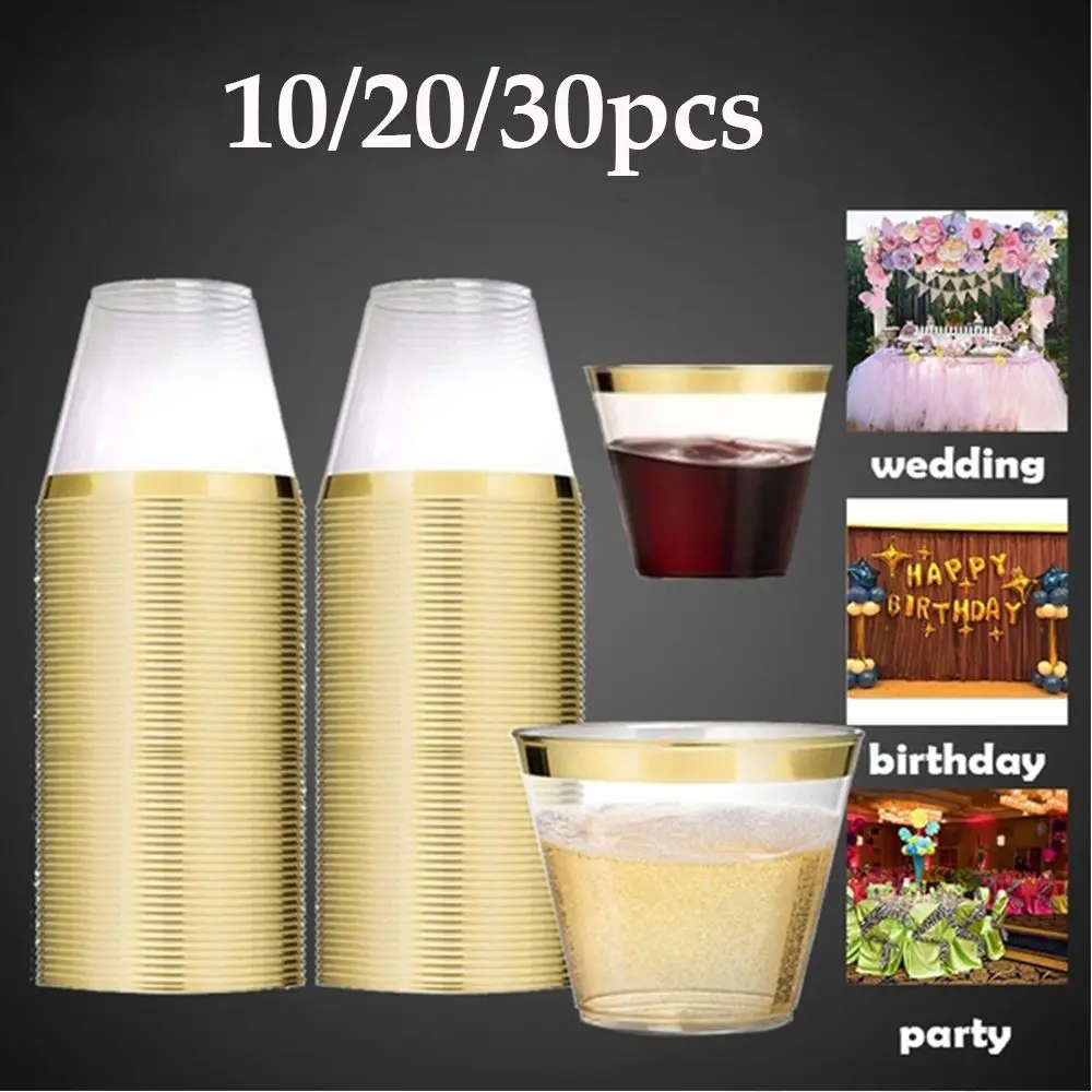 Reusable Plastic Dessert Cups Round Pudding Boxes Cupcake Muffin Cup Mould Kitchen Drinks Tools 50/90ml