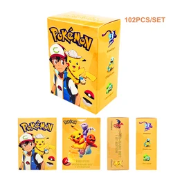 Pokemon First Edition Classic Base Set Trading Cards Whole Pack Foil Flash Cards Game Collection PTCG Proxy Cards Kids Toys