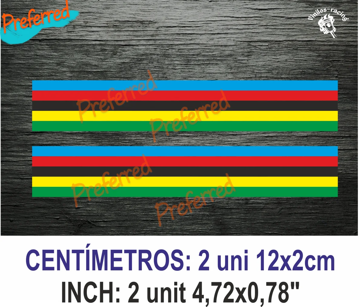 Autocollants de cadre UCI modèle personnalisé autocollant