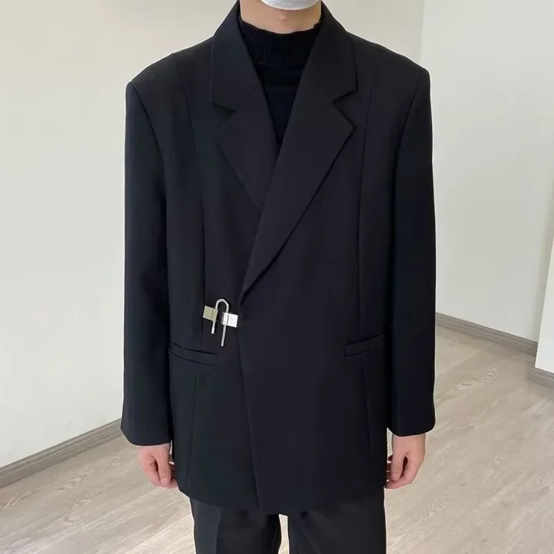 Boutique Fashion Wedding Suits for Men Solid Color Casual Business Men Groom Blazers for Autumn Winter Jacke