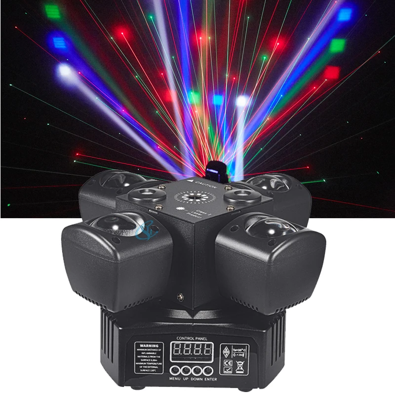 48W LED Moving Head Light - Colorful DMX512 Laser for DJ Party