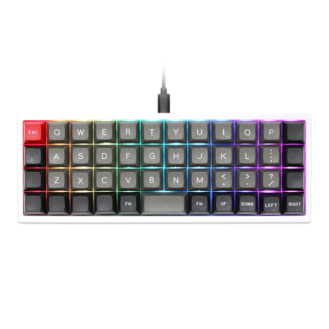 CSTC40 40 RGB 40% hot Swappable Mechanical Keyboard PCB Programmed VIA VIAL software Macro Firmware rgb switch type c planck 1