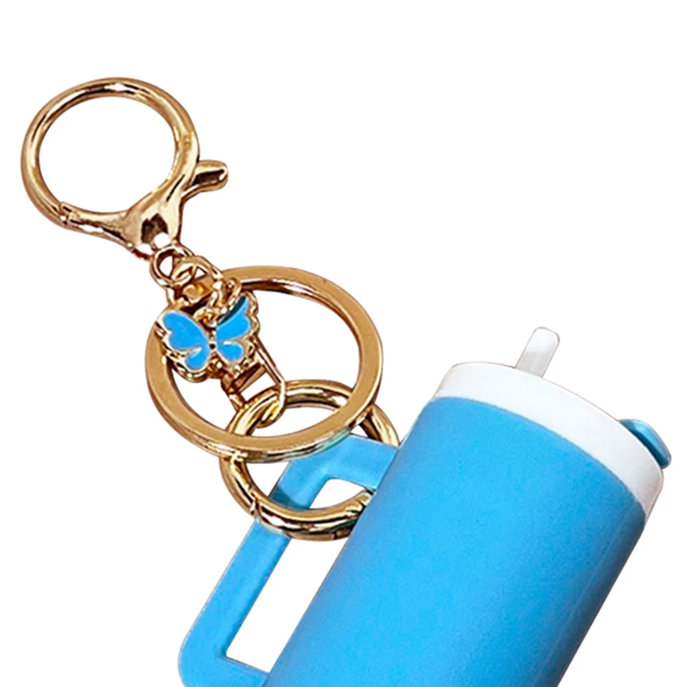 Mini Cup Keychain Chain Lip Balm Keychain Chapstick Holder for Stanley Water Bottle Accessories