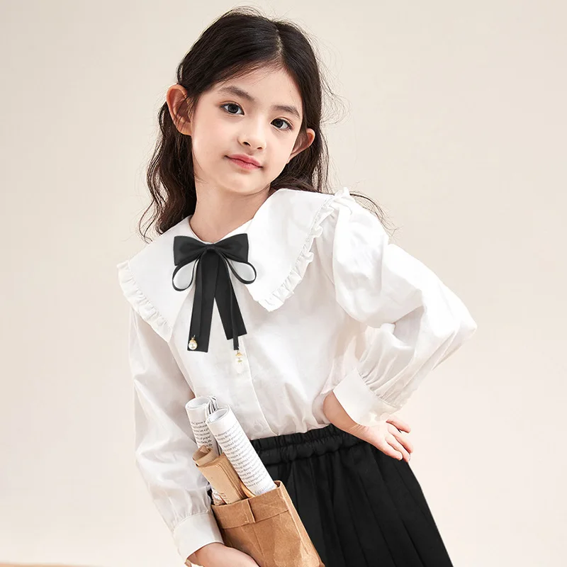 Children's Bow Tie Boy Girl Baby Red ID Photo Performance Suit Dress Shirt Pin Tie