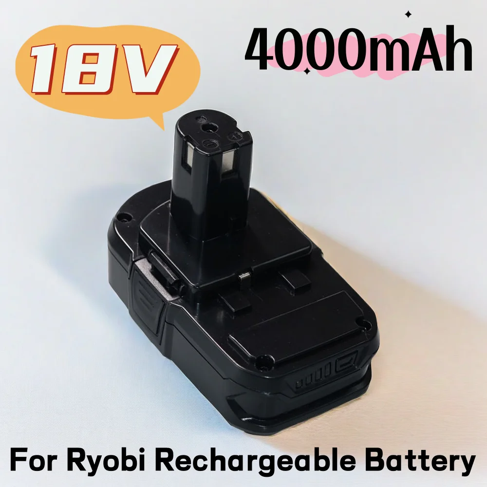 

18V 5J 4000mAh Li-Ion For Ryobi Rechargeable Battery Pack P107 P105 P104 P103 P102 P108 Power Tool Battery