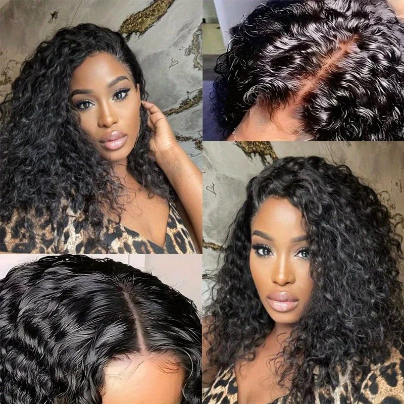 13x4 HD Lace Front Wigs Curly Wave Human Hair Wig Deep Curly 13x6 Lace Frontal Wigs Ready To Wear Wigs for Woman On Sale 4