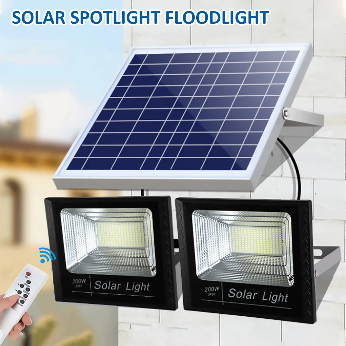 Lampada Solare Esterna LED 720 Luci: Illumina Il Giardino Con 3 Modalit E Telecomando!