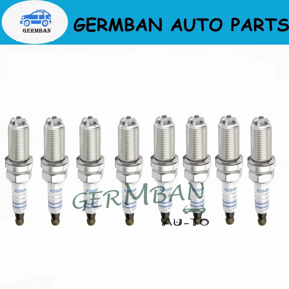 Spark Plug Set of 8 for Porsche Cayenne Panamera 4.8L V8, FGR5NQE04