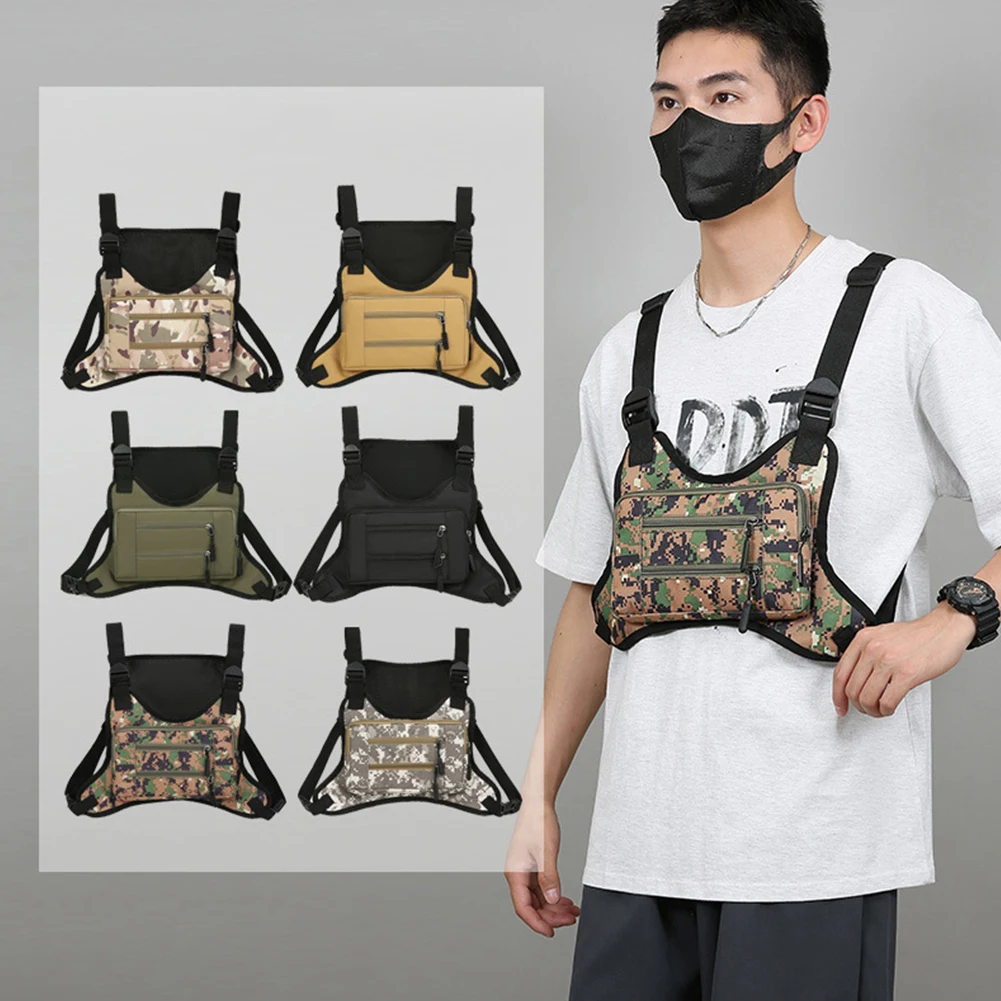 Fashion Sport Backpack Adjustable Strap Streetwear Chest Bag Large Capacity Travel Vest Backpack for Running Travel 2