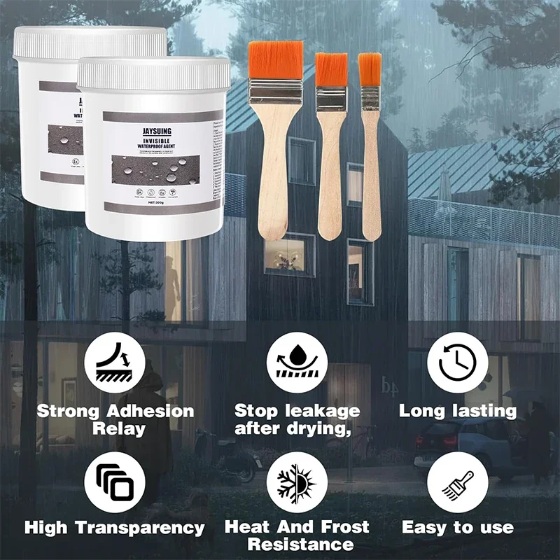 Super Waterdichte Coating Kit Agent Onzichtbare Lijm Bathroomtransparant Repareren Anti-Lekkage Sterke Binding Lijm