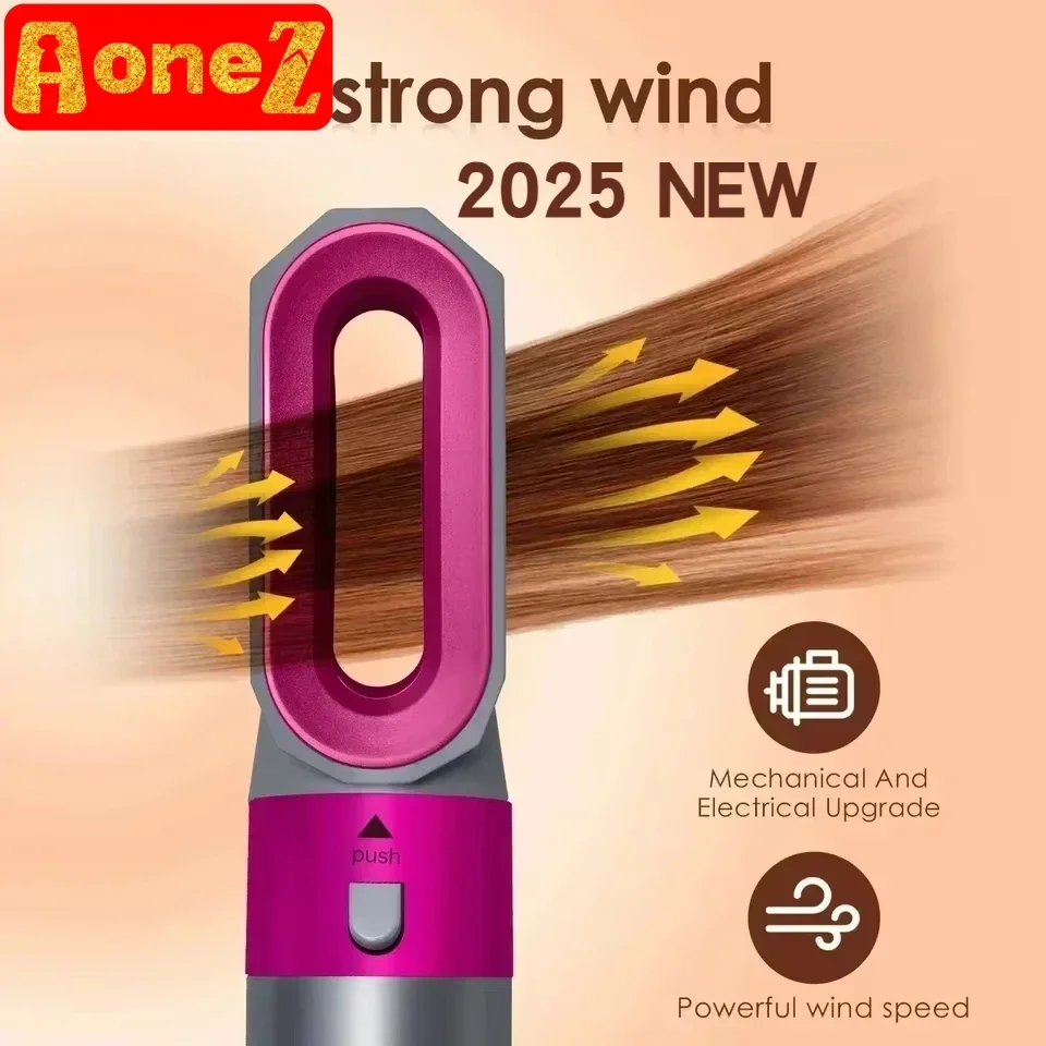 hair styler 5 in 1 low noise 1000W hair curling straightening drying hot air brushes