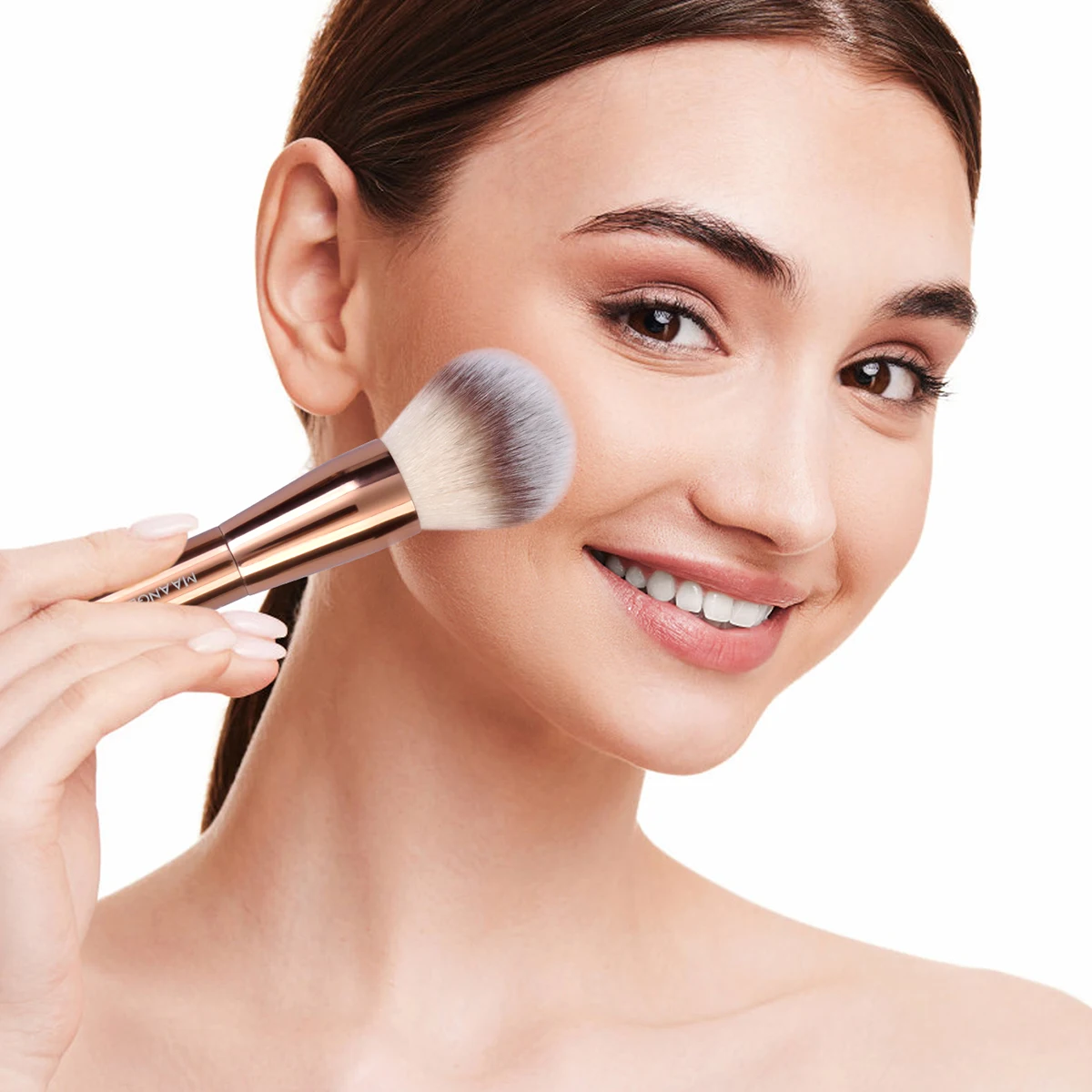 Description Picture 5 of itemMAANGE 1PCS Foundation Makeup Brush Double Head Concealer Contour Brush for Liquid Soft Dense Hair Facial Cosmetic Makeup Tools