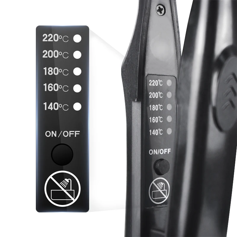 3/10 Pencil Flat Iron Mini Hair Straightener Fast Heating Beard Straightening Iron Small Flat Iron For Short Hair Straightener 4