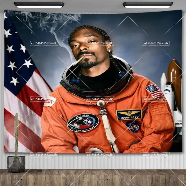 Snoop Dogg Music Album Cover Poster, Wall Face Tapestry, Kawaii Room Decoration, Aesthetic Funny Meme, Home Decor 2