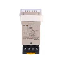 DH48S-S 12V time relay 220VAC 24VDC repeat cycle SPDT with socket DH48S series delay timer with base 6