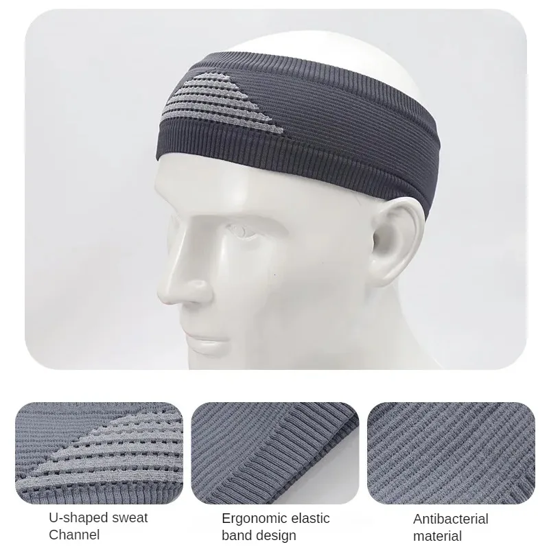 Description Picture 3 of itemSports Sweatband Anti-slip Absorbent Sweat Headband Cycling Work Out Fitness Yoga Athletic Running Hair Band Men Women Headwear