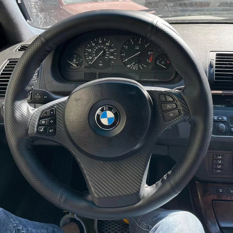 Coprivolante MEWANT In Microfibra Per BMW X3 E83 (2007-2010) E X5 E53 (2000-2006) - Cucito A Mano Antiscivolo