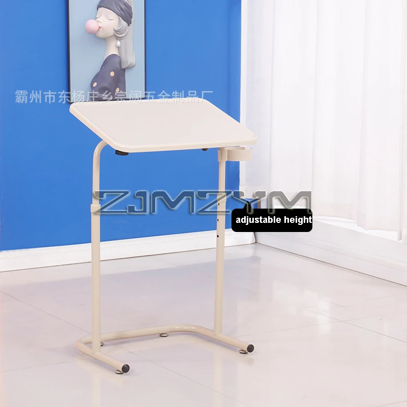 Height Adjustable Portable Standing Desk Folding Mobile Laptop Desk Table Small Computer Work for Bedsid