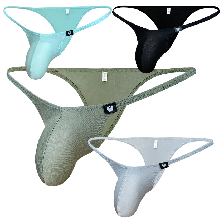 

9303 Modal elastic men's bikini underwear sexy low waist half back briefs