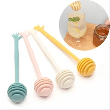 High Quality Honey Stir Creative Jam Stick Plastic Honey Stick Smooth and Burr Free Coffee Milk Tea Stirring Stick Kitchen Tool