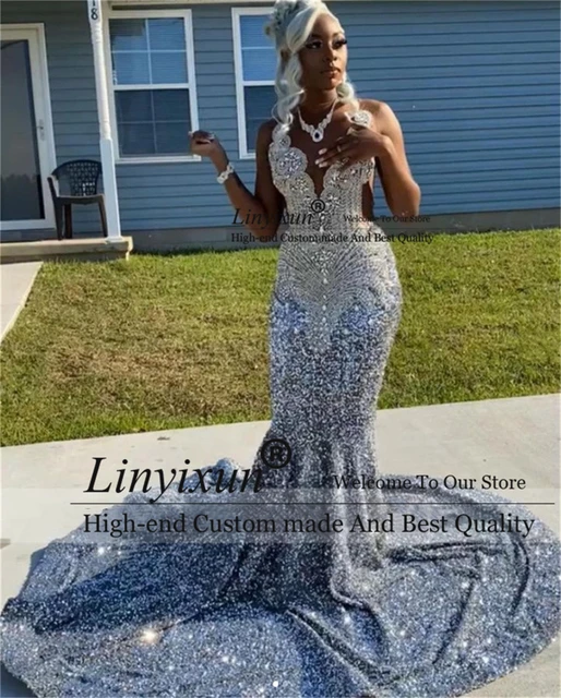 Black Rhinestone Pageant Gowns for an affordable price