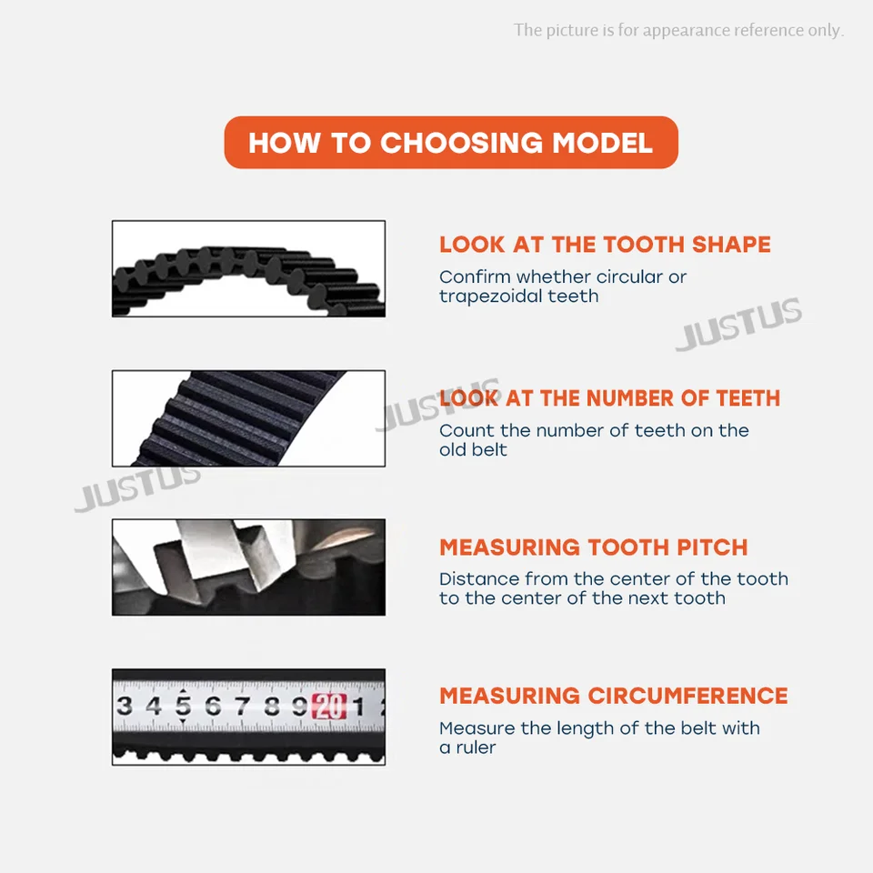 10-Pack HTD3M Timing Belts – 147mm Length, 49 Teeth, 3mm Pitch, 6mm Width, Closed Loop For 3D Printers & CNC Machines