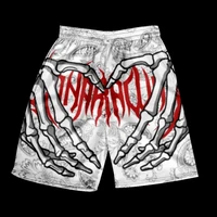 Summer Men's Sports Shorts Fashion Skull Print Pattern Men's Beach Shorts Hawaii Vacation Beach Men's Swimming Shorts S-2XL 1