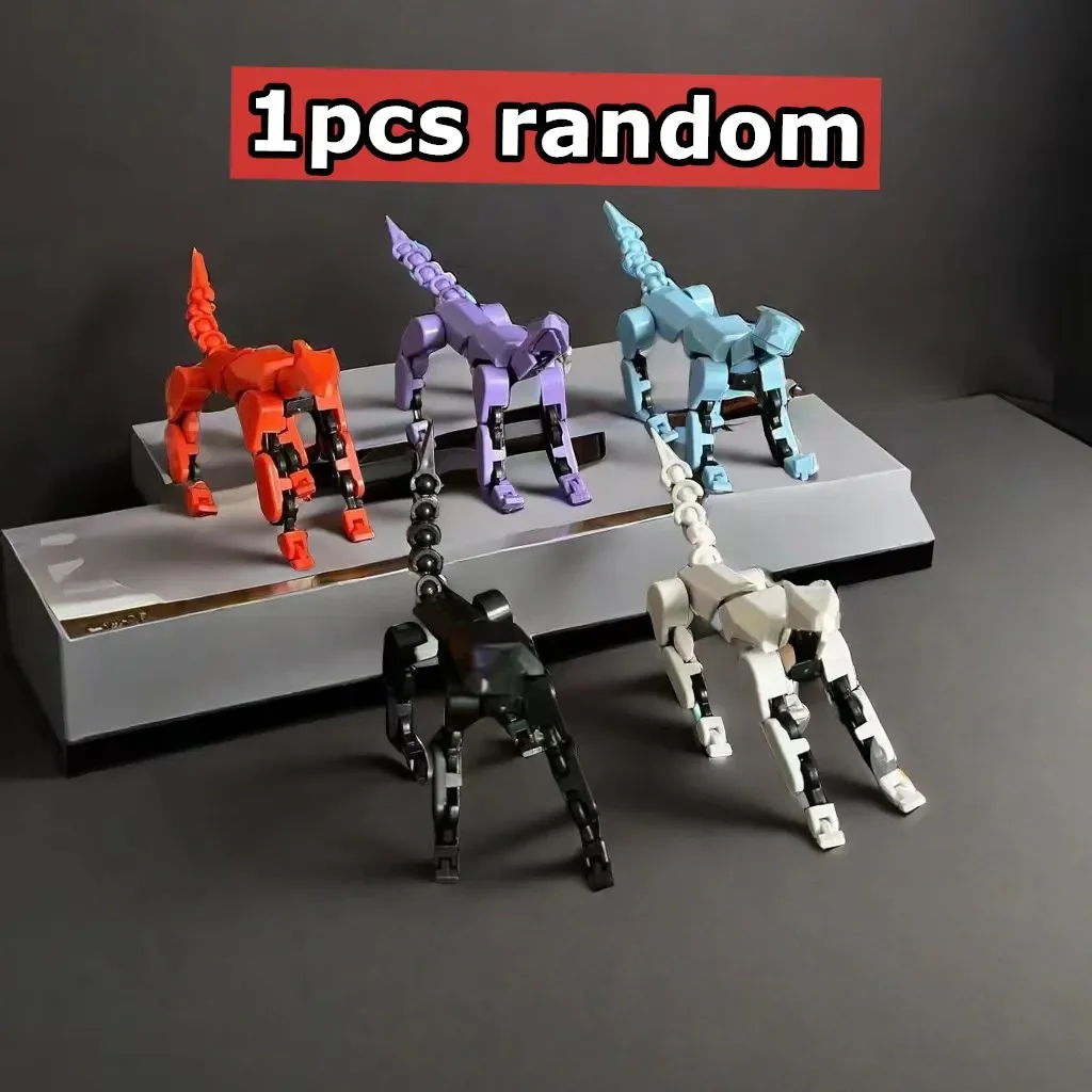 Dynamic Shapeshift Robot 3D Mannequin and Dog Figures Toy Set