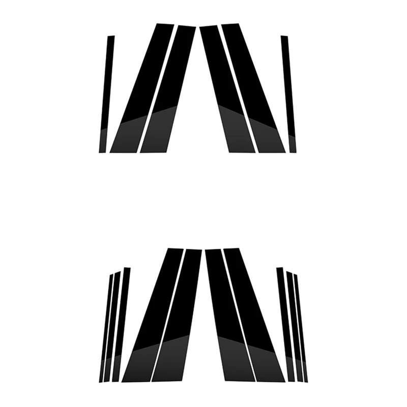 

For BMW- X1 Car Door Window BC Pillar Posts Cover Strip Panel Trim PC Black