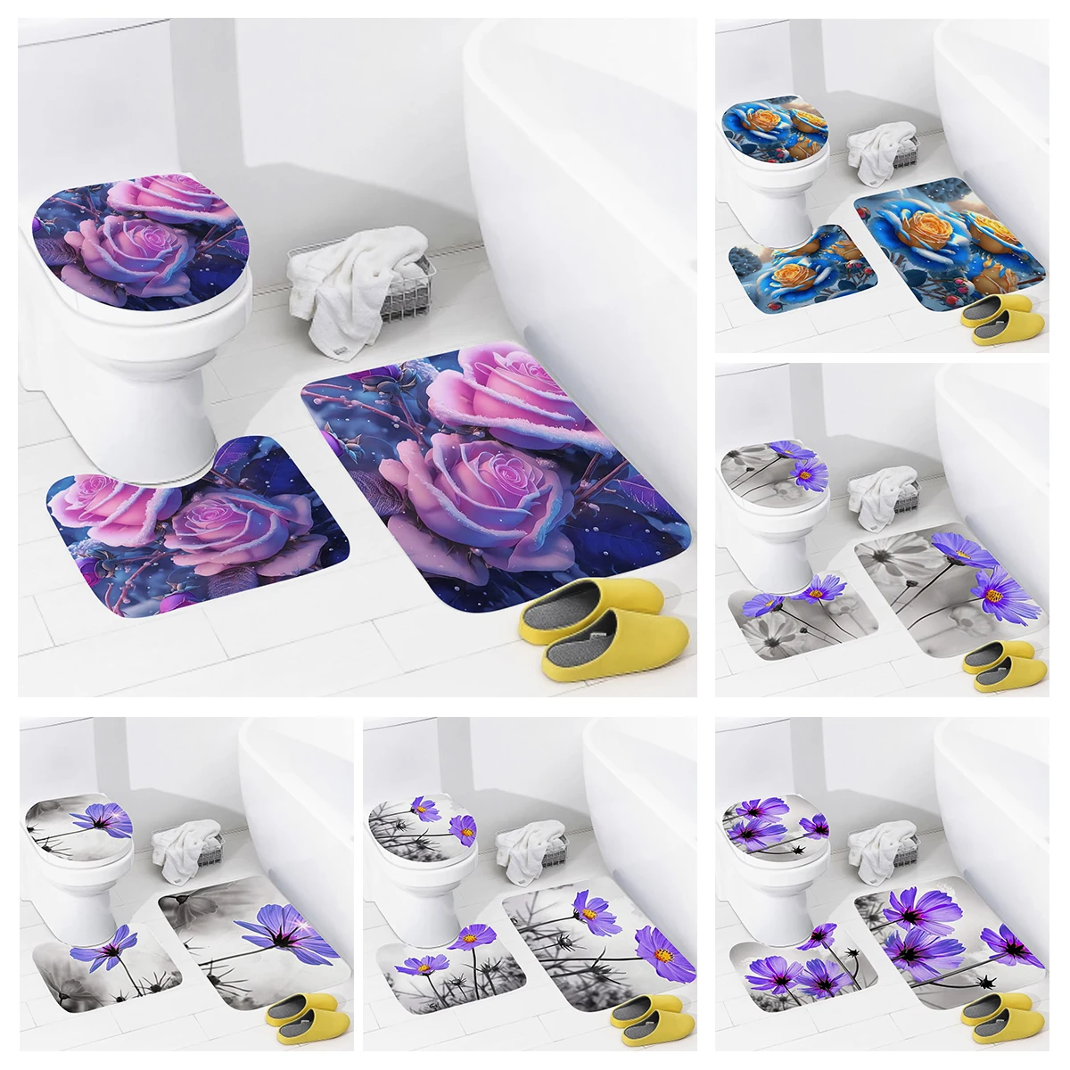 

Домашние коврики для ванной комнаты, коврик для ног для ванной, современные аксессуары для ванной комнаты, Противоскользящий коврик для ванной