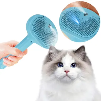 Self-cleaning Pet Hair Remove Comb Multi-Function Electric Spray Steam Brush For Cats Grooming Brushes Dog Combs Pet Supplies 2