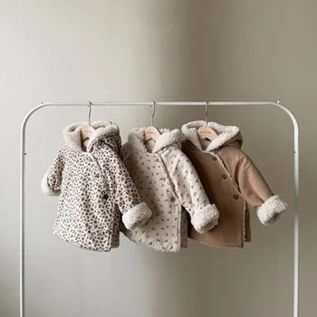 Inverno neonato cotone vestiti caldi fratello sorella abbinamento abbigliamento neonato neonato pagliaccetto neonato ragazze cappotto