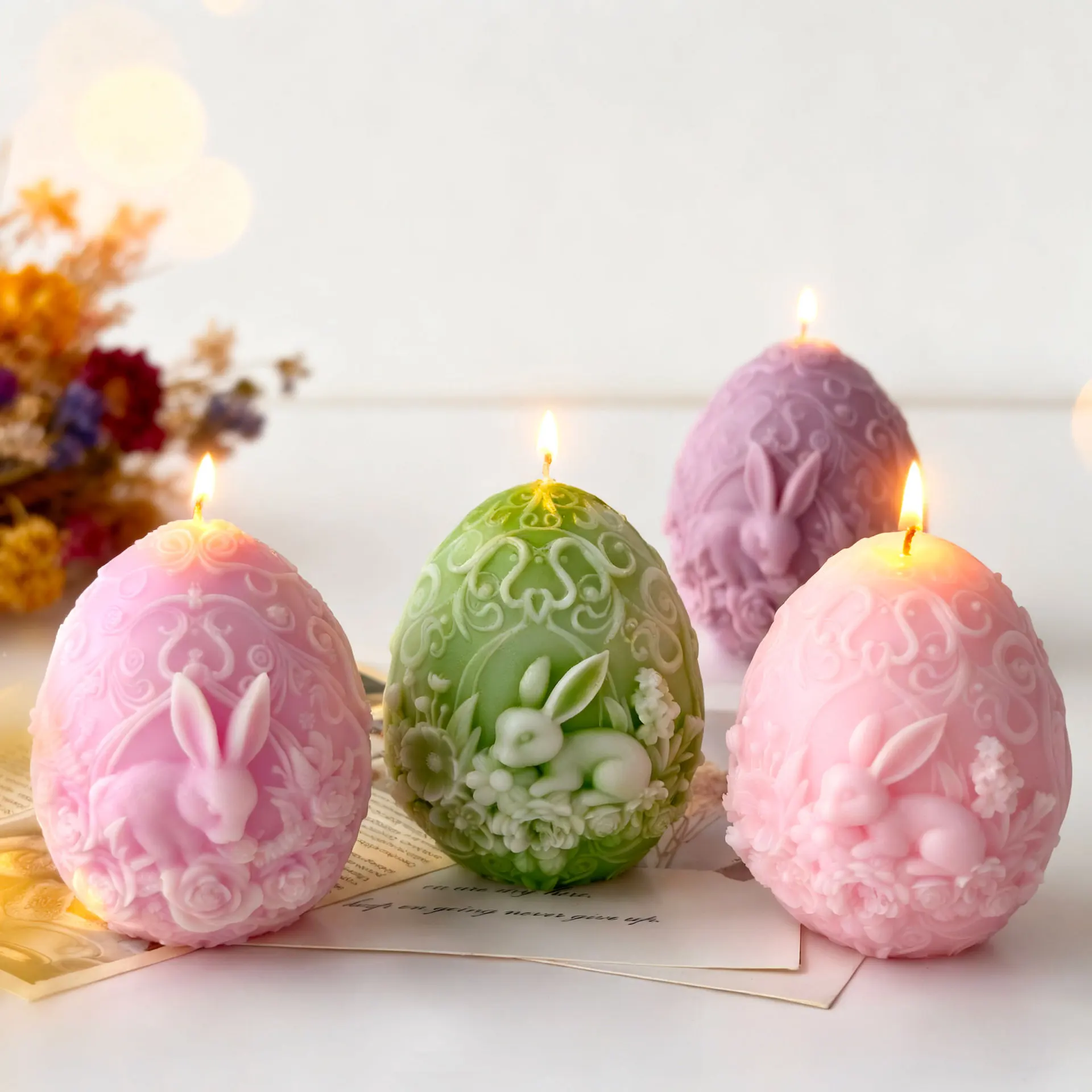 3D Rabbit Egg Silicone Mold 4