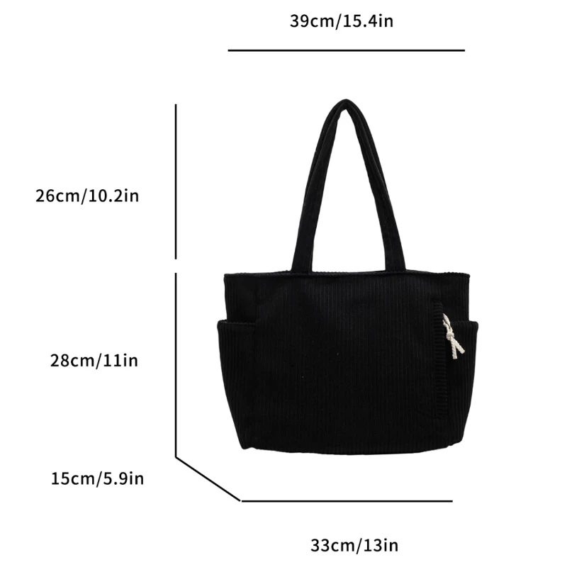 Ladies' large capacity multi pocket tote bag, reasonably divided, vintage classic tote bag, suitable for daily commuting, vacati