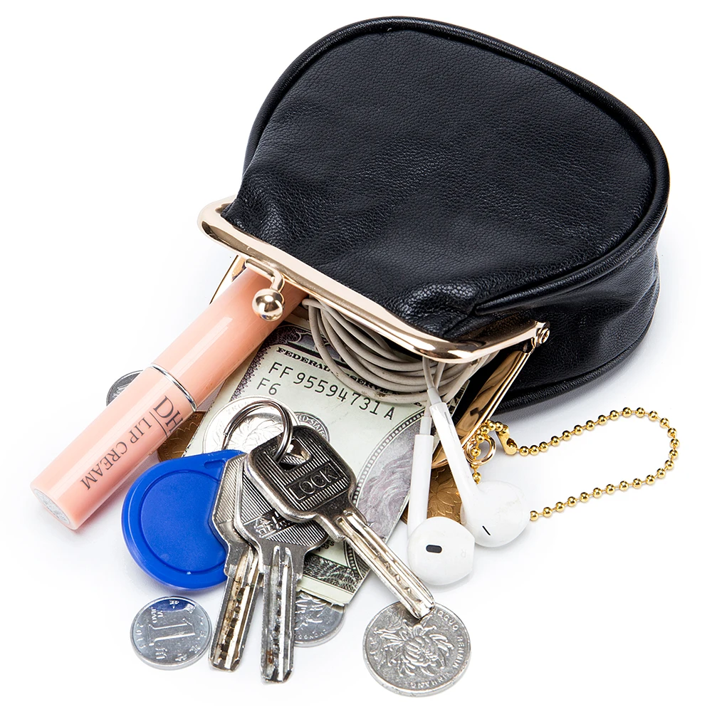 New retro literary ms zero wallet leather creative hand receive mini coin change gold package