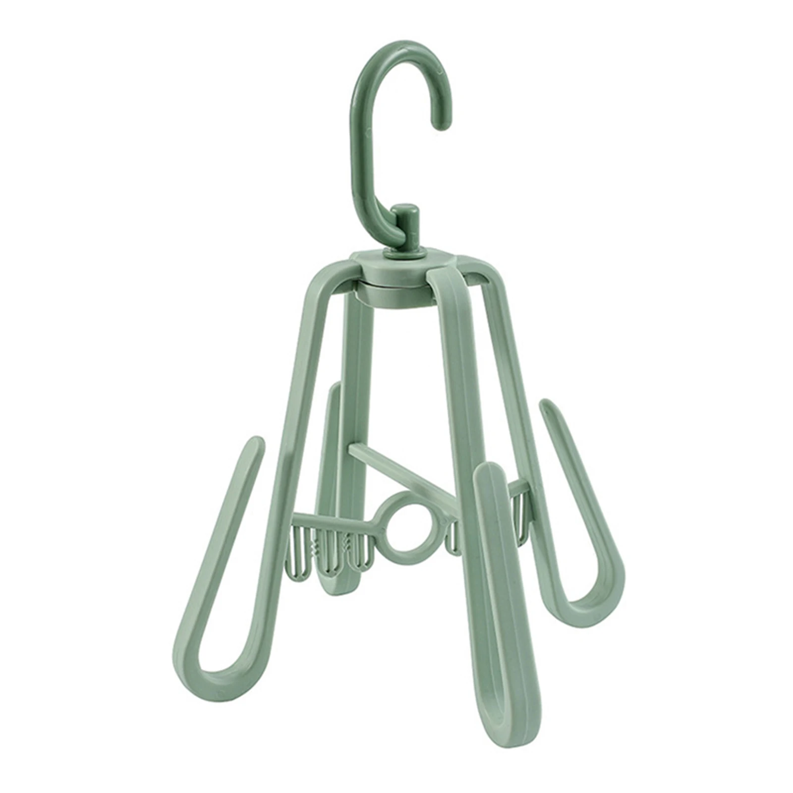 

Dry Shoe Rack Rotating Organizer Hanger With 4 Hooks Foldable For Drying Shoes