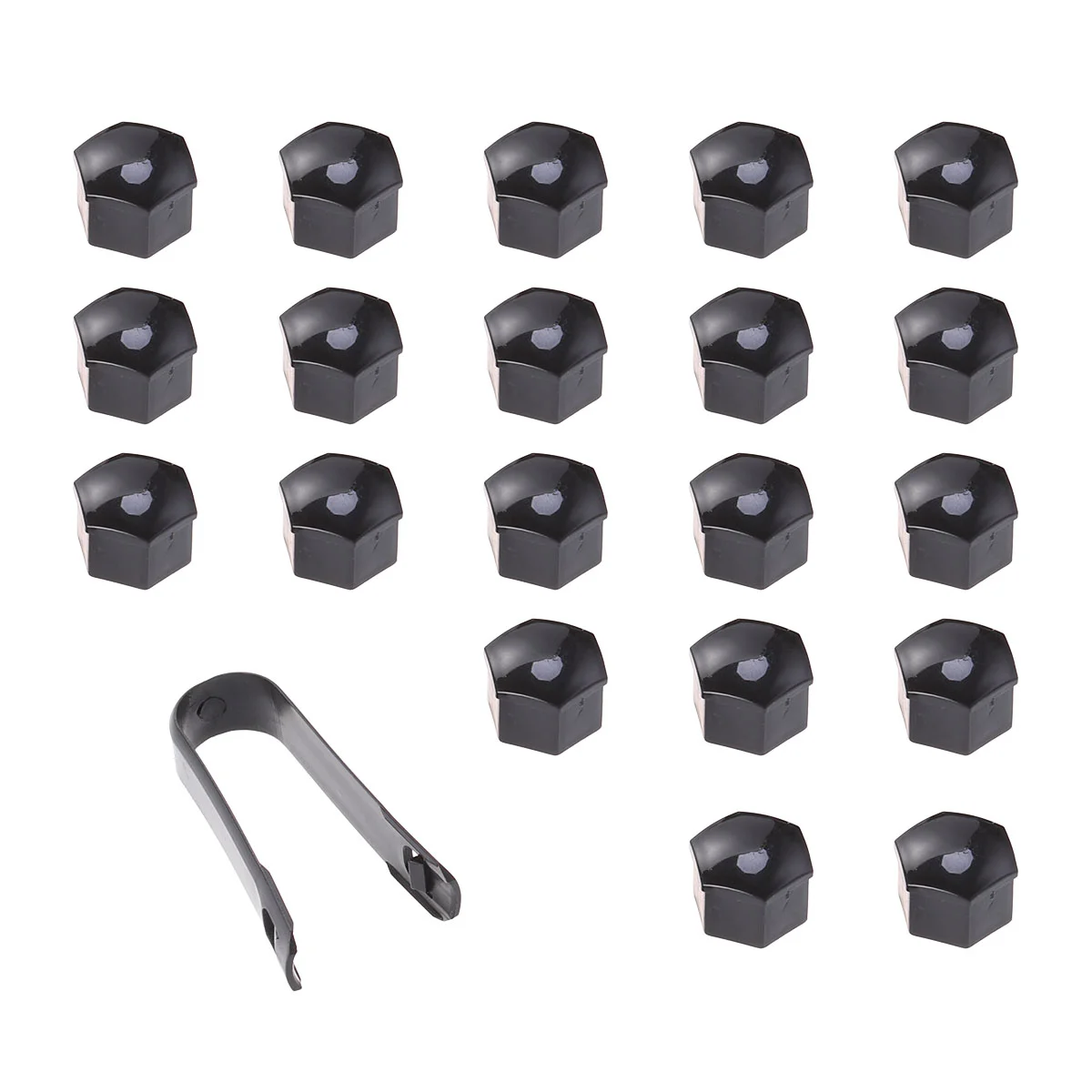 

in Hexagonal Wheel Lug Nut Covers Bolts Covers Screw Protect Caps 17mm with Clips (Green)