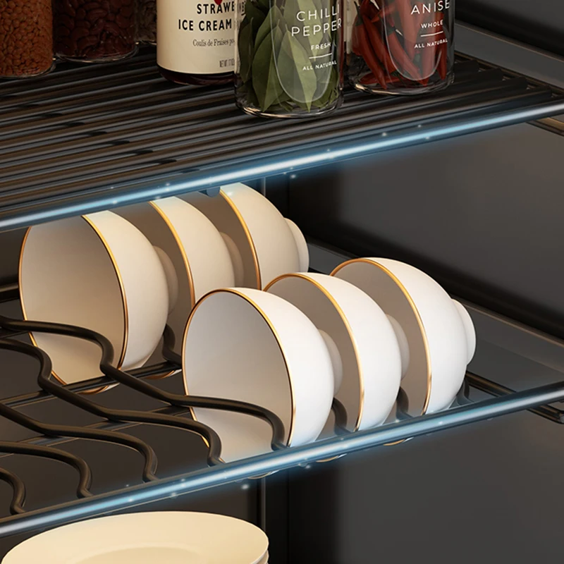 Modern Kitchen Storage Cabinet Multifunction Dust Prevention Drain Rack Cupboard Sideboard Kitchen Furniture Arm&aacute;rio Cozinha FYS