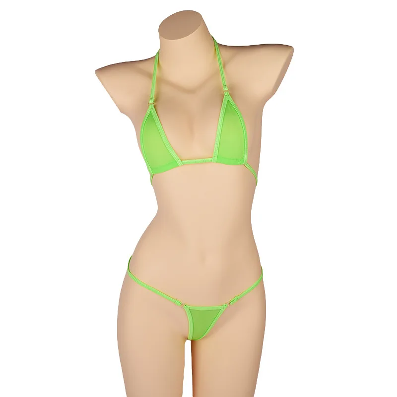 JasmyGirls Micro Bikini Set - Extreme Transparante String Badmode Met Hart BH - One Size