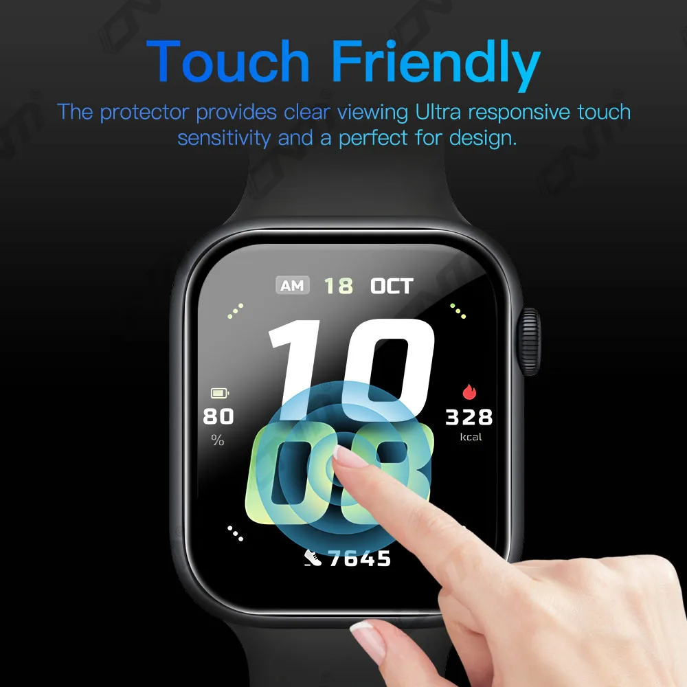 طبقة حماية 5D لساعة Honor Watch 5 واقي شاشة مضاد ل...