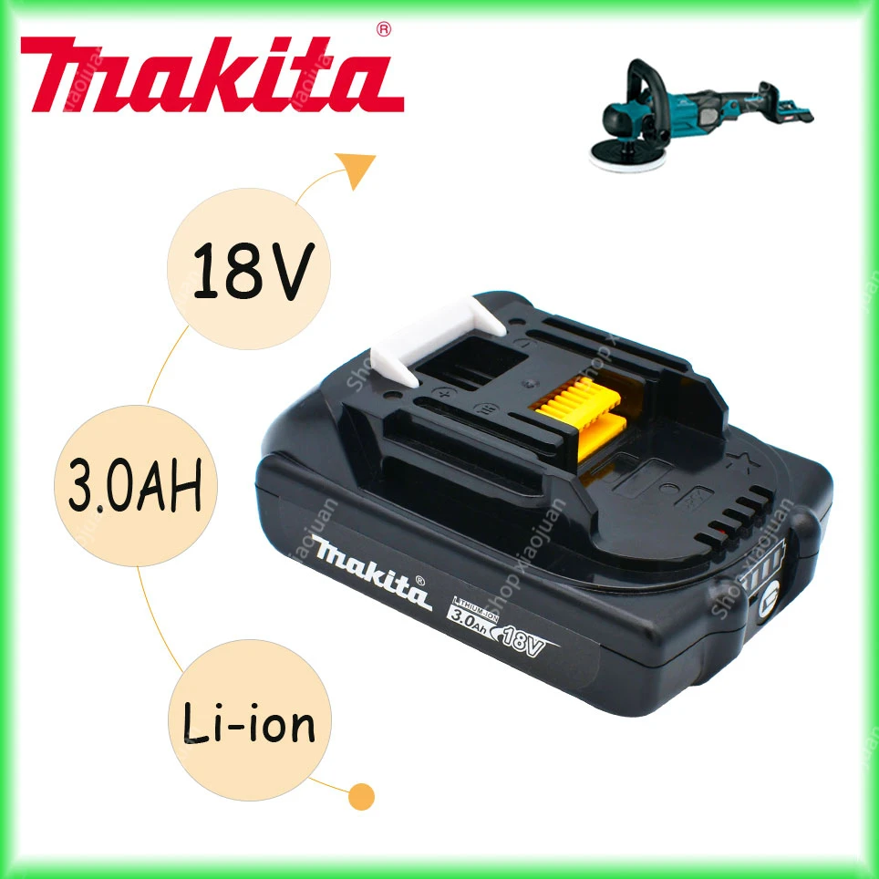 

Makita Rechargeable 18V 3.0Ah Li-Ion Battery For Makita BL1830 BL1815 BL1860 BL1840 194205-3 Replacement Power Tools Battery