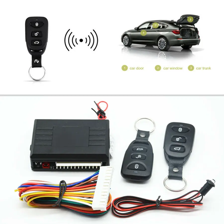 Sistemi Di Allarme Per Auto Universali 12V Kit Centrale Remoto Automatico Serratura Della Porta Sistema Di Accesso Senza Chiave Chiusura Centralizzata