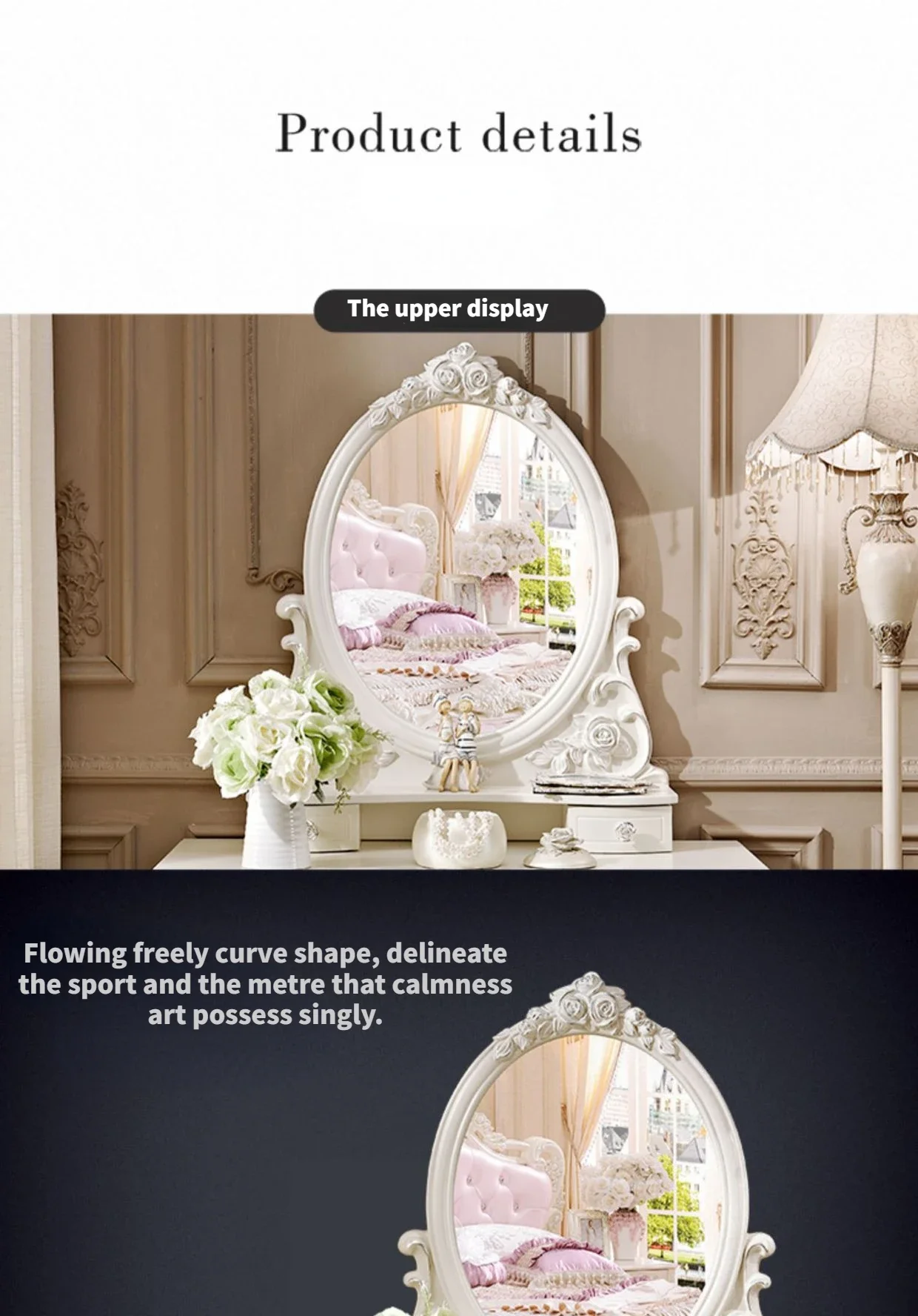 Dressing Table Makeup Vanity Dressers for Bedroom Makeup Vanity Desk Organizer Treasure Chest Girls Tocadores Comfortable Table