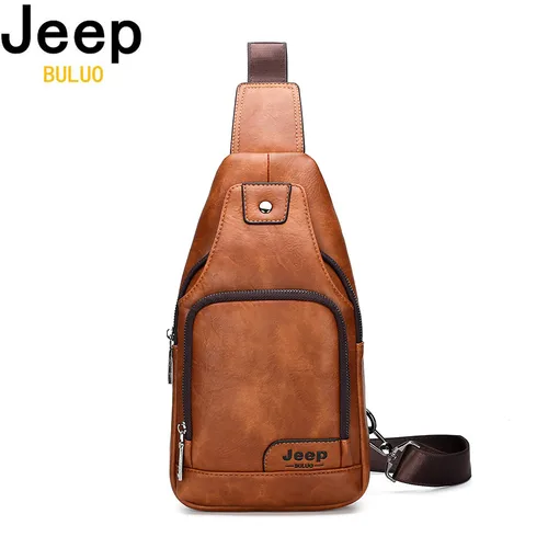 JEEP BULUO 대용량 솔리드 분할 가죽 메신저 가방 – 스타일과 편리함을 겸비한 최고의 파트너 추천