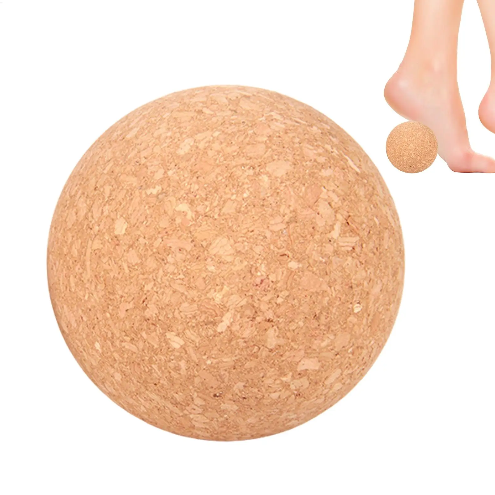 10/8/6cm Muskelball für Tiefengewebsmassage, Yoga, Korkbälle für Massage, Korkroller, Myofasziale Entspannungsball – Detail 1